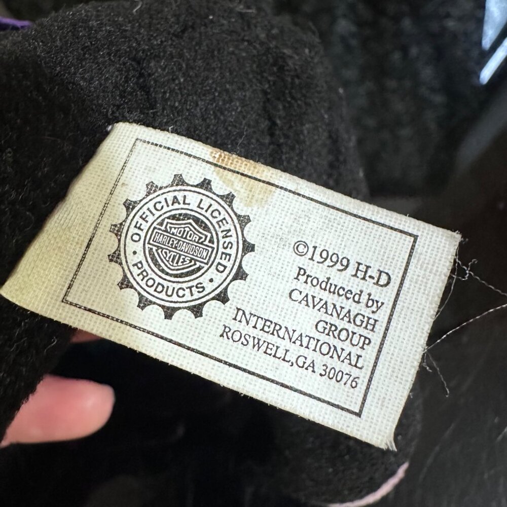 Vintage 1999 Harley-Davidson "Starke" The Skunk Plush Bean Bag Toy Black/White W - Picture 2 of 8